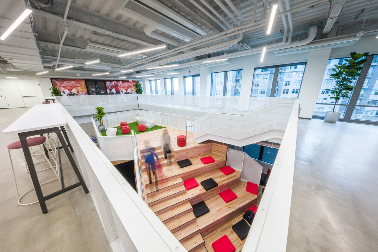 Grand stair from reception | PUMA's North American HQ